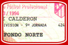 V. Caldern, At. Madrid - Barcelona, 1993